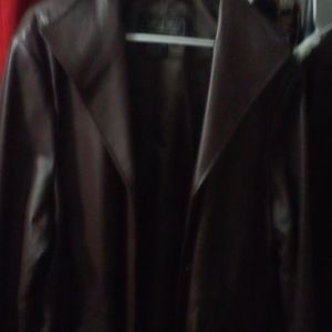 Leather jacket women size 3X